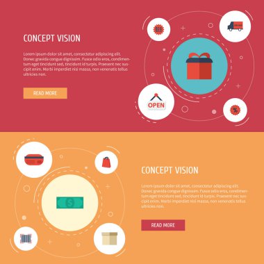 Düz simgeler otobüs, büyük bir indirim var, durum ve diğer vektör öğeleri. Düz simgeleri simgeleri alışveriş de sürpriz, büyük, eylem nesneleri içerir.