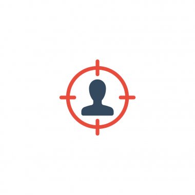 Düz simgesi şüpheli öğesi. Temiz arka plan üzerinde izole vektör Illustration düz simgesi şüpheli. Şüpheli, şüpheli ve adam sembolleri kullanılabilir.