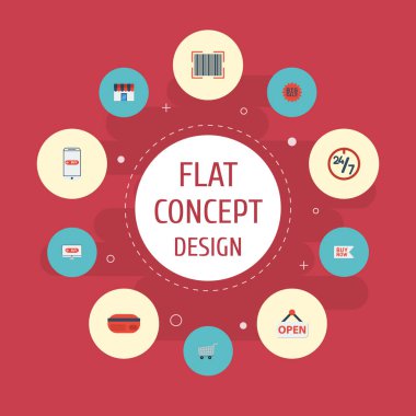 Simgeler arabası düz, şimdi, işaret ve diğer vektör öğeleri satın. Düz simgeleri simgeleri alışveriş de destek, alışveriş, dergi nesneleri içerir.