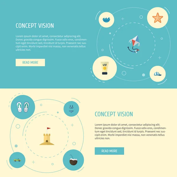 Düz simgeler Sea Star, Cocos, Beachwear ve diğer vektör öğeleri. Beach düz simgeler simge kümesi de içerir kum, Cap, deniz nesneleri.