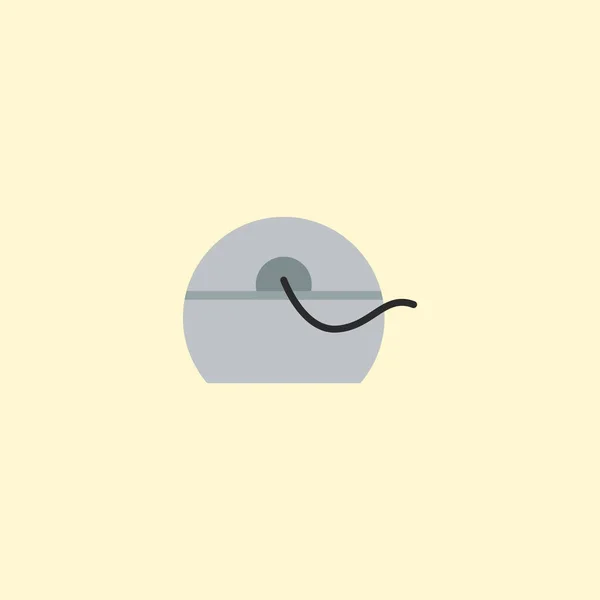 Platte pictogram Floss Element. Vectorillustratie van platte pictogram Halitosis geïsoleerd op schone achtergrond. Kan worden gebruikt als tandheelkundige Floss en Halitosis symbolen. — Stockvector