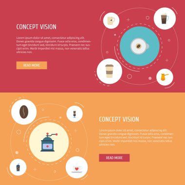 Düz simgeler kupa, Kahve değirmeni, plastik bardak ve diğer vektör öğeleri. İçki düz simgeler simge kümesi de içerir kapuçino, Türk, kokteyl nesneleri.