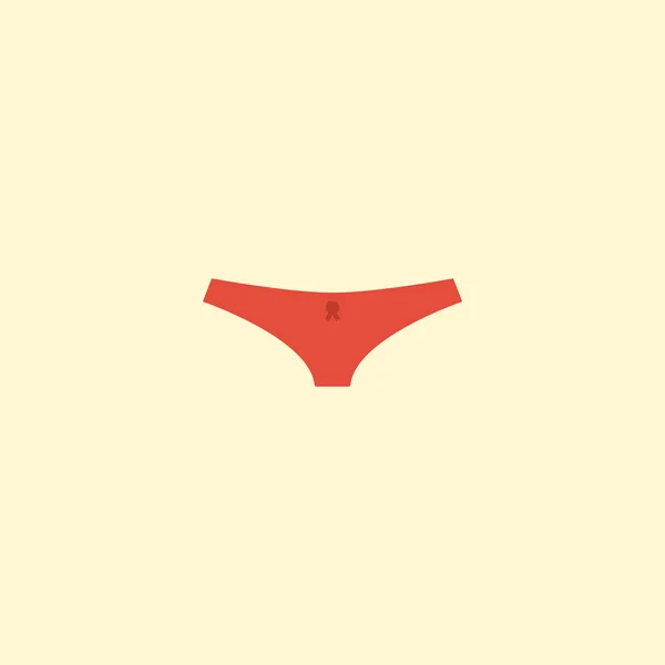 Elemento de cuecas de ícone plano. Ilustração do vetor da lingerie do ícone liso isolada no fundo limpo. Pode ser usado como cuecas, roupa interior e símbolos de roupa interior . —  Vetores de Stock