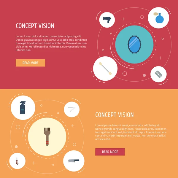 Düz simgeler kıl, saç fırçası, jilet ve diğer vektör öğeleri. Dükkanı düz simgeler simge kümesi de kıl, ağız, Kuaförlük nesneleri içerir.