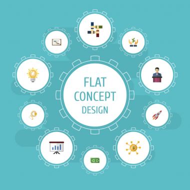 Düz simgeler para, sikke, yardım ve diğer vektör öğeleri. Ayrıca el, başlangıç, sunu nesnelerini içeren küme fikir düz simgeleri simgeleri.