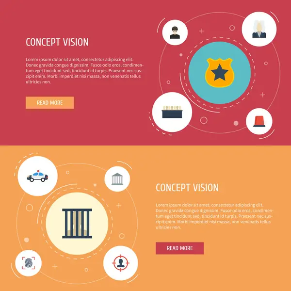 平面图标监狱、 信号、 小偷和其他向量元素。刑事平面图标符号集还包括警察、 房子、 闪光器对象. — 图库矢量图片