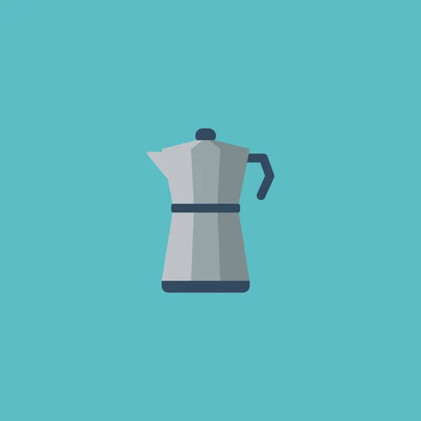 Flaches Symbol Perkolator-Element. Vektor Illustration des flachen Ikone Mokka Topf isoliert auf sauberem Hintergrund. kann als Perkolator, Kaffee- und Kaffeemaschinensymbole verwendet werden. — Stockvektor