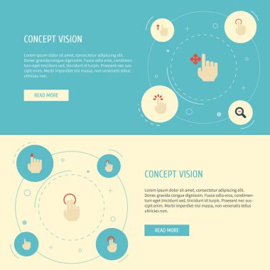 Düz simgeler tutun, itelemek, uzaklaştırmak ve diğer öğeleri vektör. Emniyet de düz simgeleri simgeleri içerir kümesi büyütmek, tek, çift nesneler.