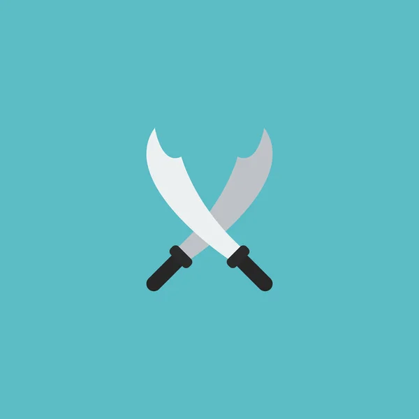 Flat Icon Black Mark Element (em inglês). Ilustração do vetor da espada do ícone liso isolada no fundo limpo. Pode ser usado como pirata, espada e sabre símbolos . —  Vetores de Stock