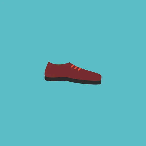 Platte pictogram schoen Element. Vectorillustratie van platte pictogram Man schoeisel geïsoleerd op schone achtergrond. Kan worden gebruikt als schoen, Man en schoeisel symbolen. — Stockvector