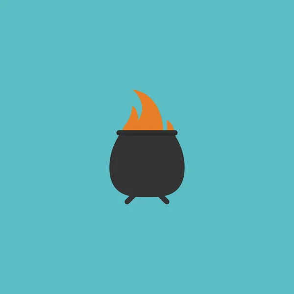 Icono plano elemento de fuego. Ilustración vectorial del ícono plano Infierno aislado sobre fondo limpio. Puede ser utilizado como el infierno, el fuego y los símbolos de infierno . — Vector de stock