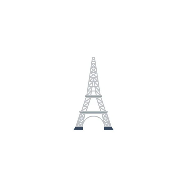 Icône plate Eiffel Element. Illustration vectorielle de tour d'icône plate isolée sur fond propre. Peut être utilisé comme symbole de tour, Eiffel et gratte-ciel . — Image vectorielle