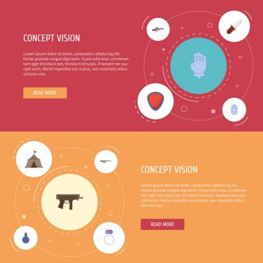 Düz simgeler takı, silah, koruma ve diğer vektör öğeleri. Ayrıca keskin nişancı, hafif makineli, ateşli silah nesneleri içeren küme oyun düz simgeleri simgeleri.