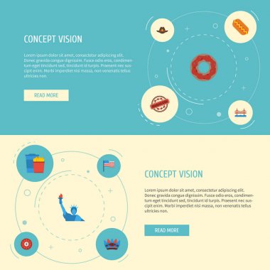 Düz simgeler Snack, damga, Amerika ve diğer vektör öğeleri. Amerika düz simgeler simge kümesi de içerir Donuts, ABD, gıda nesneleri.