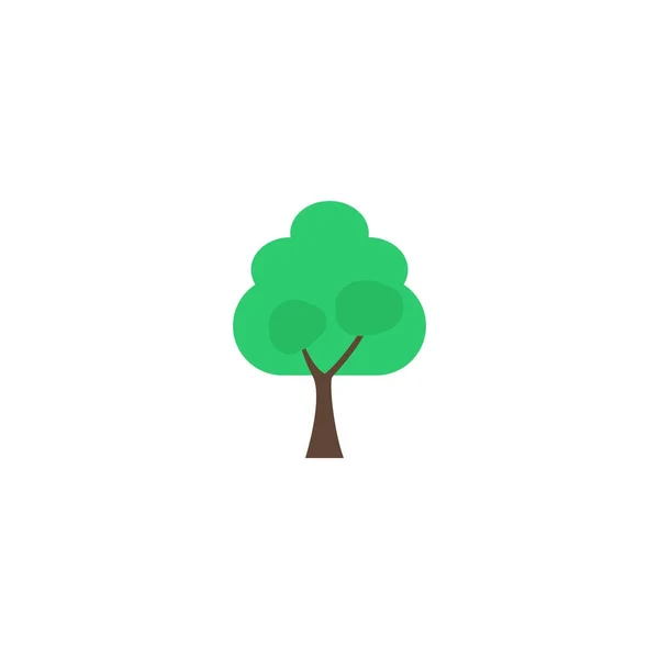 Icono plano Árbol Elemento. Ilustración vectorial del icono plano de madera aislada sobre fondo limpio. Se puede utilizar como árbol, madera aserrada y símbolos de madera . — Vector de stock