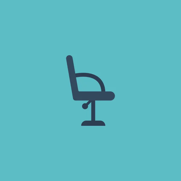 Icona piatta Elemento Mobili Barbiere. Illustrazione vettoriale della sedia a gomito a icona piatta isolata su sfondo pulito. Può essere utilizzato come barbiere, sedia e mobili simboli . — Vettoriale Stock