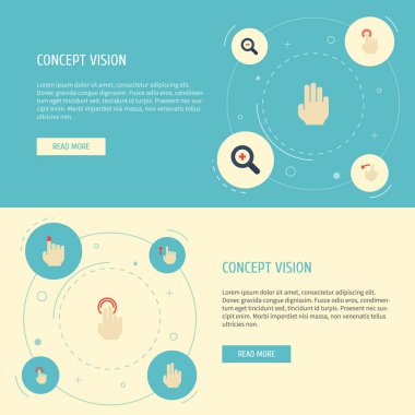 Düz simgeler uzaklaştırmak, dokunma, çift tıklama ve diğer vektör öğeleri. Jest düz simgeler simge kümesi de tıklama, Zoom, üst nesneleri içerir.