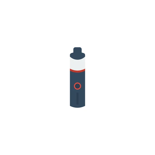 Flaches Symbol Vape-Element. Vektorillustration der flachen Ikone Elektronenzigarette isoliert auf sauberem Hintergrund. kann als Vapor-, Elektronen- und Zigarettensymbol verwendet werden. — Stockvektor