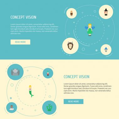 Büyük adam, canavar, kötülük ve diğer vektör öğeleri düz simgeler. Ayrıca Hydra, ölüm, mitoloji nesneleri içeren küme karakter düz simgeleri simgeleri.