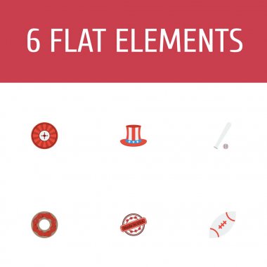 Düz simgeler rulet, spor, damga ve diğer vektör öğeleri. ABD düz simgeler simge kümesi de Hat, Casino, ABD nesneleri içerir.