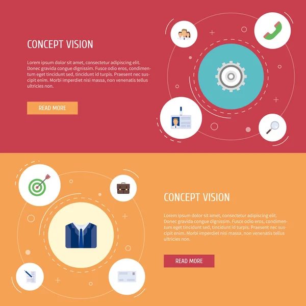 Plat pictogrammen Contract, kostuum, doel en andere vectorelementen. Set van Business plat pictogrammen symbolen bevat ook brief, Aim, Id objecten. — Stockvector