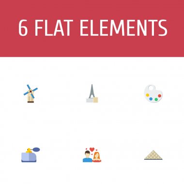 Düz simgeler Piramit, Aroma, sevgi ve diğer vektör öğeleri. Ayrıca Fransızca, Aroma, kız nesneleri içeren küme Europe düz simgeleri simgeleri.