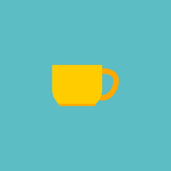 Tasse Symbol flaches Element. Vektor-Illustration der Tasse Symbol flach isoliert auf sauberem Hintergrund für Ihre Web-Handy-App Logo-Design. — Stockvektor