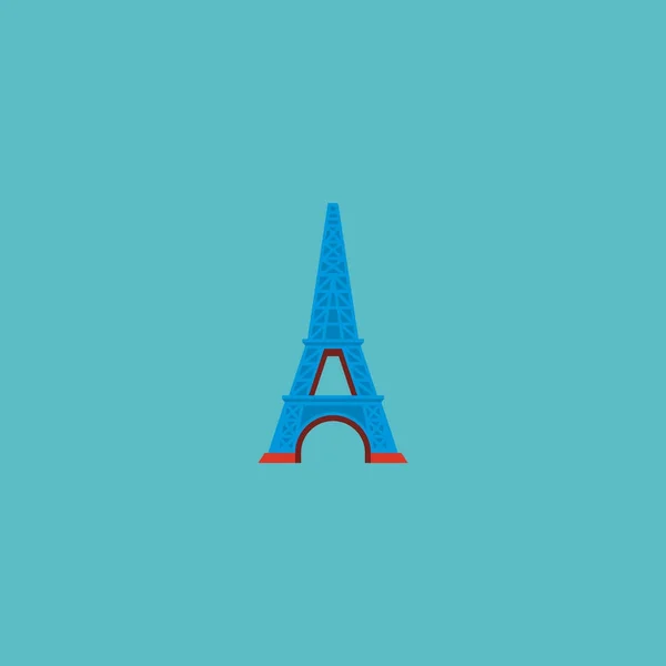 Icona piatta elemento torre eiffel. Illustrazione vettoriale dell'icona flat paris isolata su sfondo pulito. Può essere utilizzato come eiffel, torre e simboli di Parigi . — Vettoriale Stock