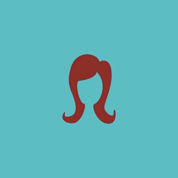 Icona parrucchiere elemento piatto. illustrazione dell'icona del parrucchiere piatta isolata su sfondo pulito per il tuo design del logo dell'app mobile web . — Foto Stock