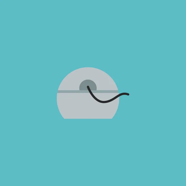 Zahnseide Symbol flaches Element. Vektorillustration des Zahnseidensymbols flach isoliert auf sauberem Hintergrund für Ihr Web-Mobile-App-Logo-Design. — Stockvektor