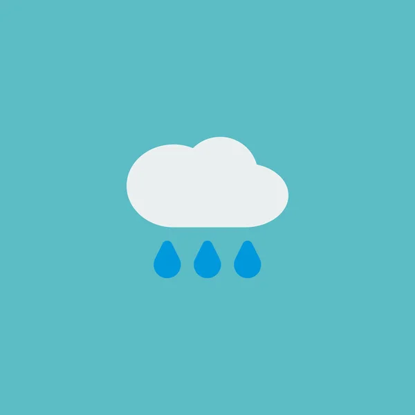 Ícone de chuva elemento plano. Ilustração vetorial do ícone de chuva plana isolada no fundo limpo para o design do logotipo do seu aplicativo móvel web . — Vetor de Stock