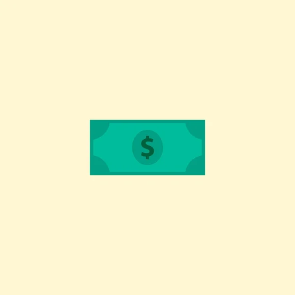 Dollar icon flat element. Vector illustration of dollar icon flat isolated on clean background for your web mobile app logo design. — Stock Vector