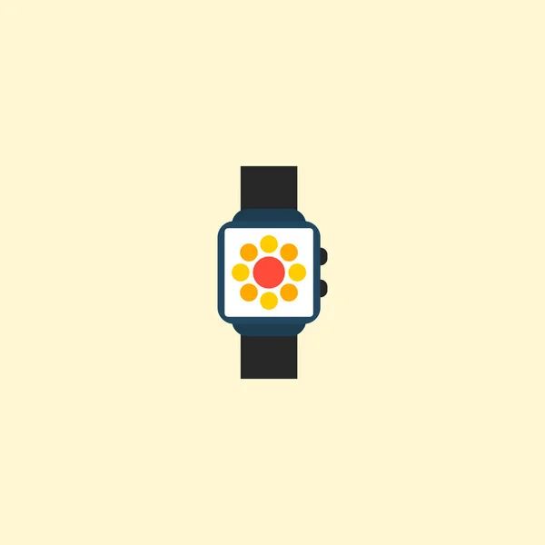 Розумний годинник значок плоский елемент. Векторна ілюстрація значка розумного годинника плоский ізольований на чистому фоні для дизайну логотипу вашого мобільного додатка . — стоковий вектор
