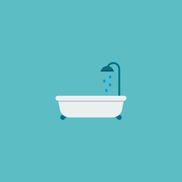 Badewannen-Symbol flaches Element. Vektor-Illustration des Wannensymbols flach isoliert auf sauberem Hintergrund für Ihr Web-Mobile-App-Logo-Design. — Stockvektor