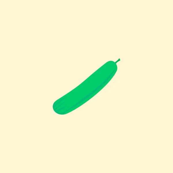 Concombre icône élément plat. Illustration vectorielle de l'icône du concombre plat isolé sur un fond propre pour la conception du logo de votre application mobile web . — Image vectorielle