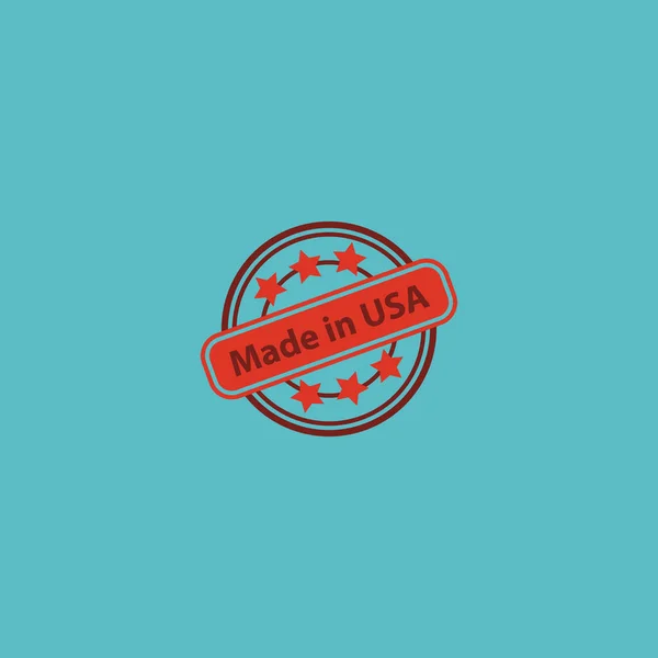 Made in usa icon flat element. Vektor-Illustration von Made in USA Symbol flach isoliert auf sauberem Hintergrund für Ihre Web-Mobile App Logo-Design. — Stockvektor