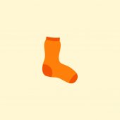 Hosiery icon flat element.  illustration of hosiery icon flat isolated on clean background for your web mobile app logo design.