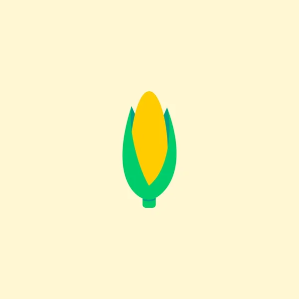 Icono de maíz elemento plano. ilustración del icono de maíz plano aislado en el fondo limpio para el diseño del logotipo de su aplicación móvil web . —  Fotos de Stock