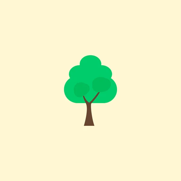 Δέντρο εικόνα επίπεδη στοιχείο. Vector εικονογράφηση εικόνα δέντρο επίπεδη απομονώνονται σε καθαρό υπόβαθρο για το σχεδιασμό λογοτύπου σας web εφαρμογή για κινητά. — Διανυσματικό Αρχείο