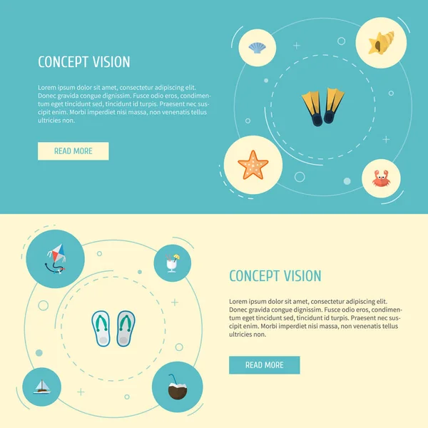 Sada letní ikony ploché styl symbolů s dřezem, hvězdice, shell a další ikony pro váš web mobilní aplikace loga design. — Stockový vektor