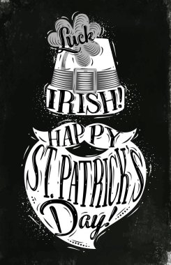 Poster St Patrick tebeşir