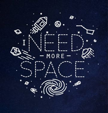 Daha fazla alan monogram mavi daire