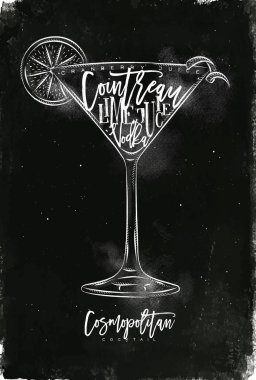 Cosmopolitan kokteyl tebeşir