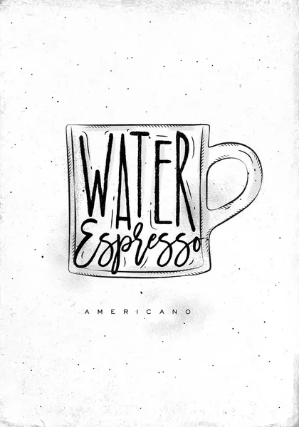 Americano tasse de café — Image vectorielle