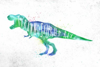 Dynosaur tyranosaurus canlı