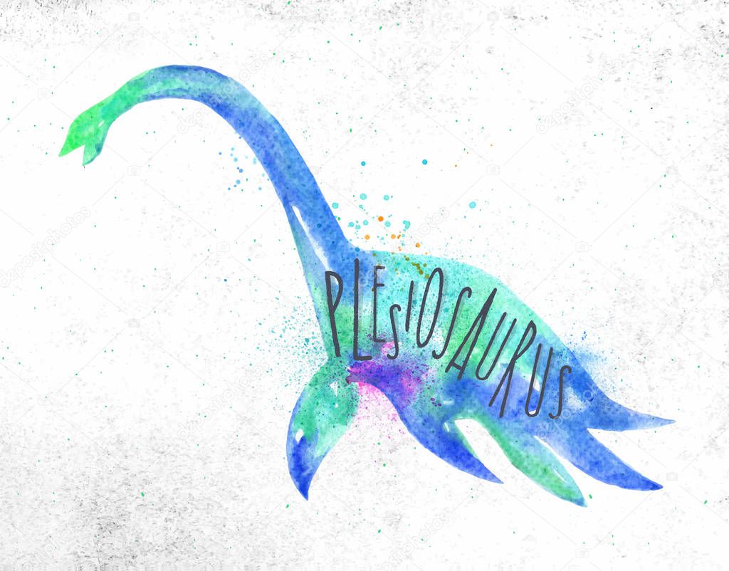 Dynosaur plesiosaurus vivid