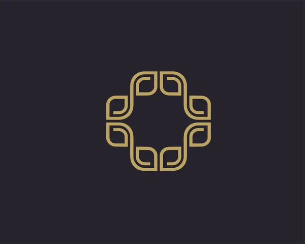 Luxe, Logotype d'entreprise de mode icône symbole . — Image vectorielle