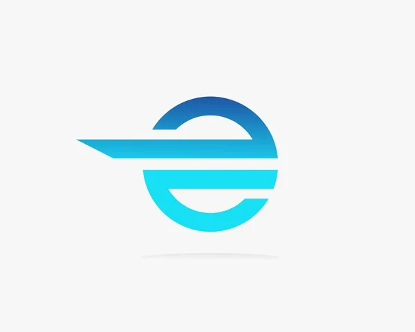 Буква E дизайн логотипа абстрактный, шаблон логотипа иконки . — стоковое фото