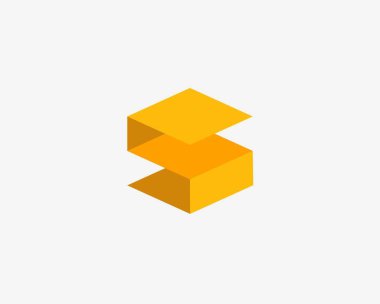 S harfi simgesi alfabe sembol. S harfi logo simge tasarım vektör işareti. 