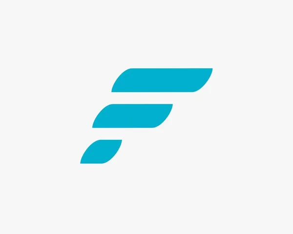 F harf logo soyut tasarımı, hızlı spor mektup f logosu simgesi tasarım şablonu. — Stok fotoğraf
